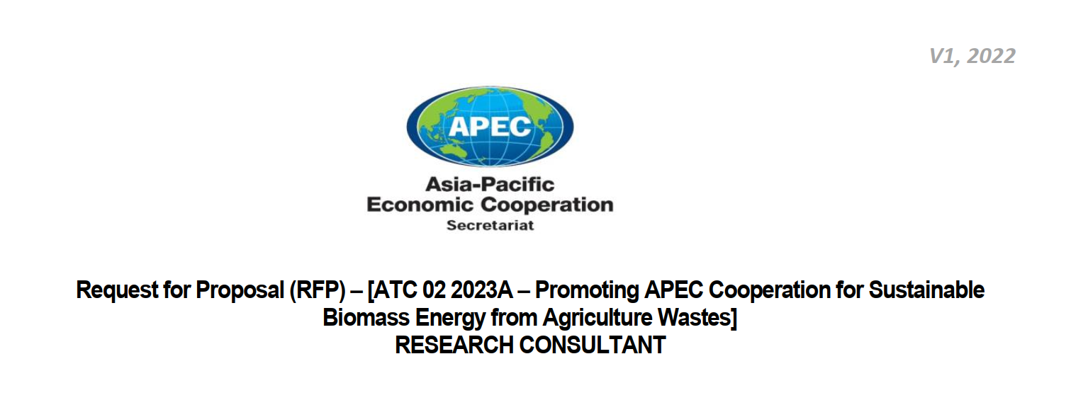 Dự án Thúc đẩy Hợp tác APEC về Năng lượng Sinh khối Bền vững từ Chất thải Nông nghiệp
